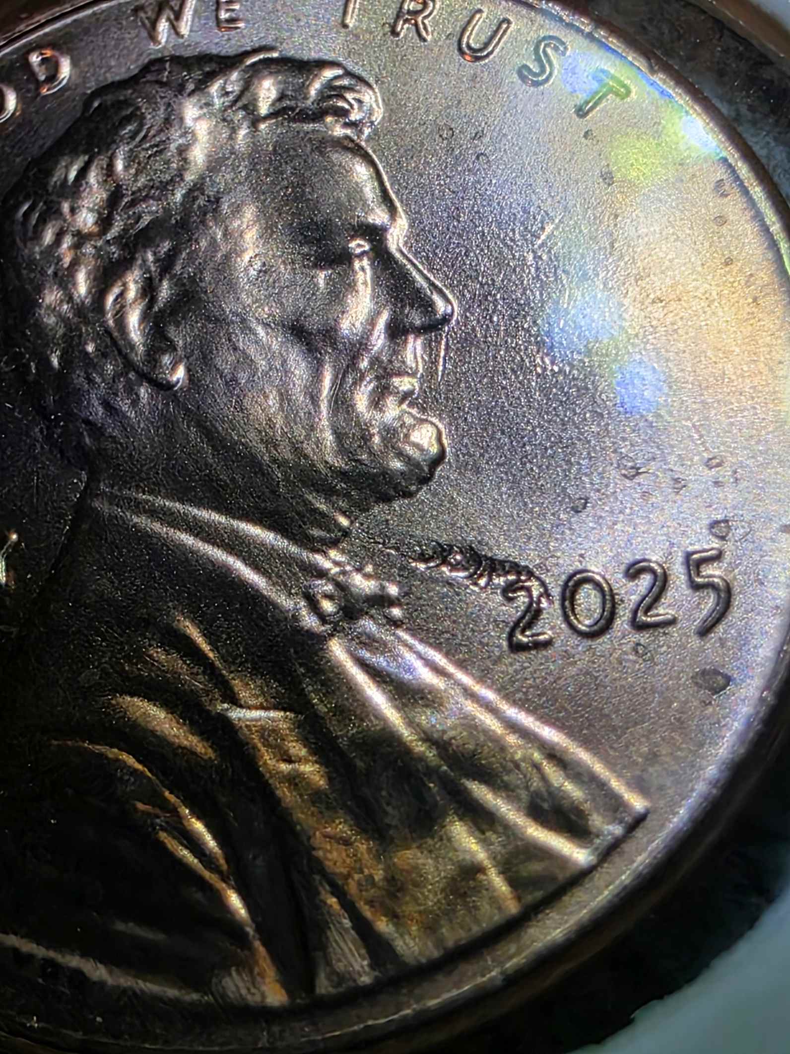 2025-P-Penny-From-New-Roll-With-What-I-Think-Are-Cud-Errors.-I-Have-More-Than-1-Of-These.